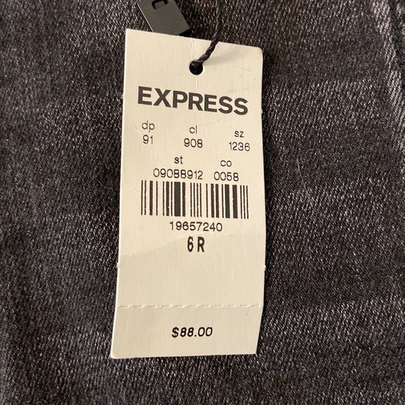 Express Cropped Skinny High Rise Black Jeans brand new with tag inseam 25” - Picture 2 of 10